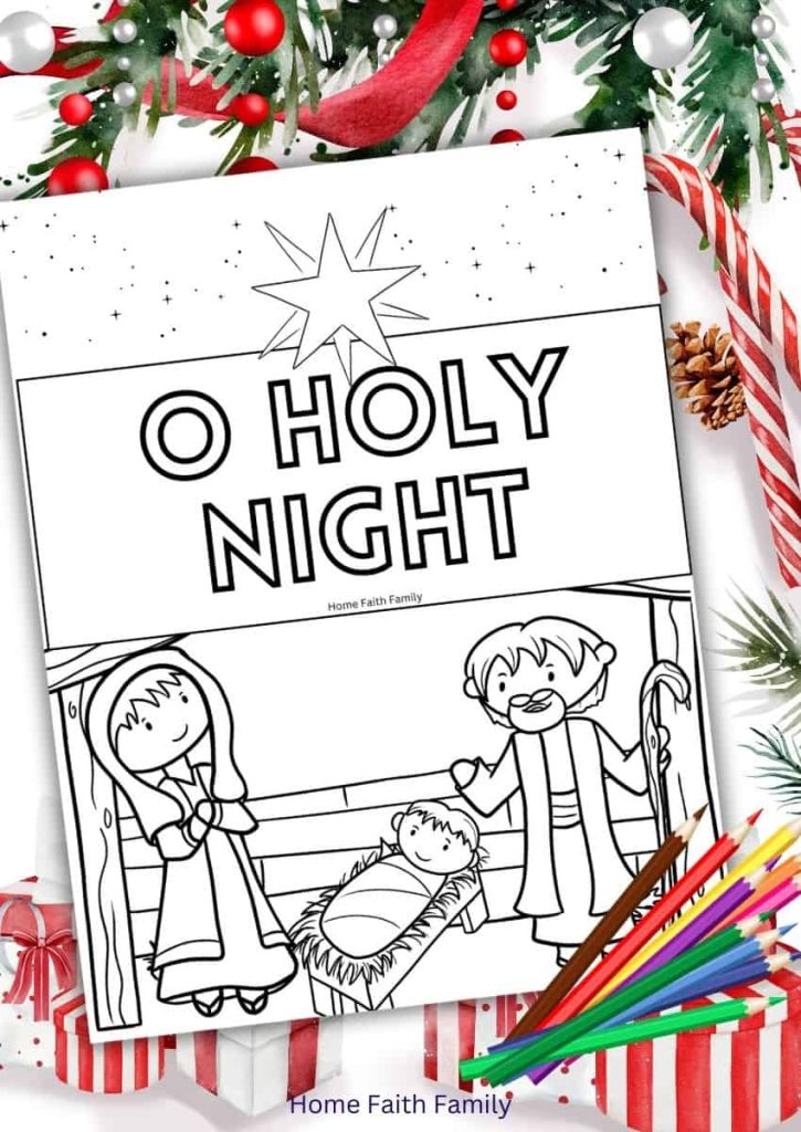 away in a manger lds christmas coloring pages