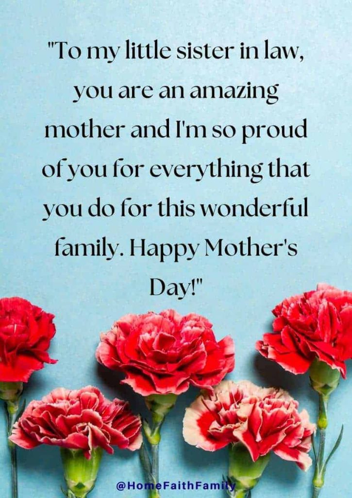 best mothers day messages for sister in law