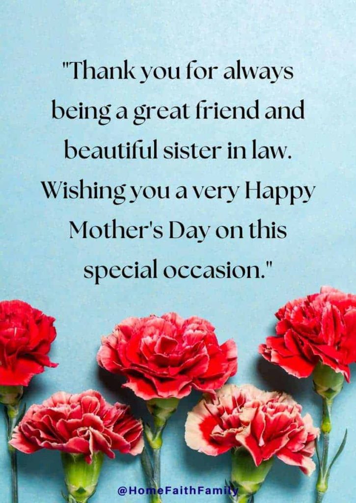 best mothers day quotes for sister in law
