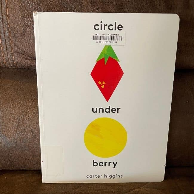 Circle under Berry book about shapes for preschoolers.