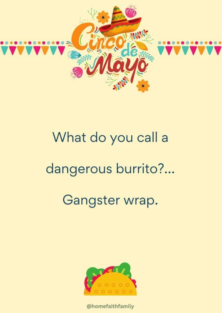 burrito cinco de mayo jokes for kids celebration