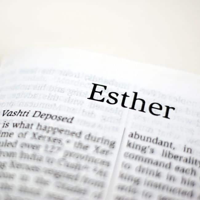 The book of Esther from the Bible.
