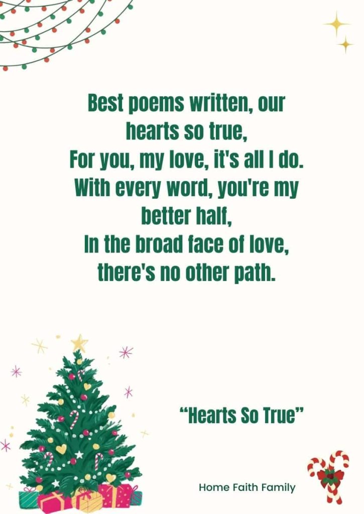 christmas romantic poems spouse