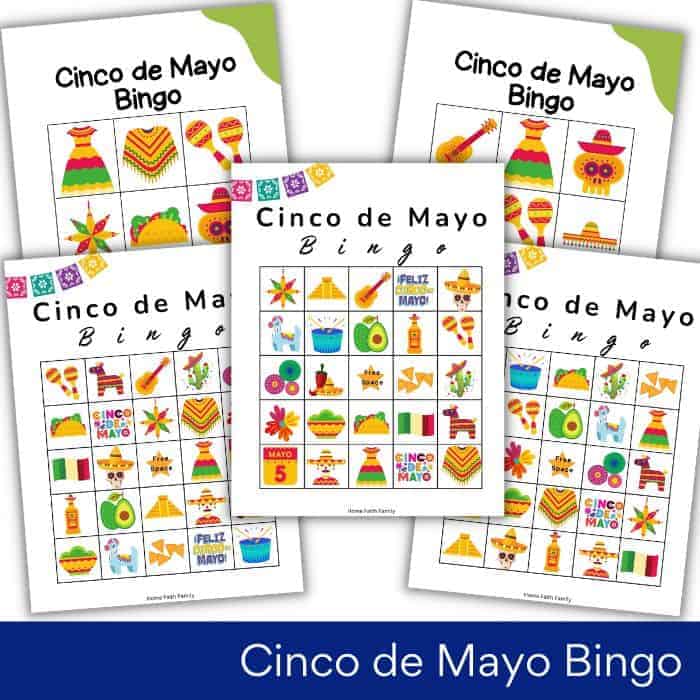 10 Fun Cinco de Mayo Printable Bingo Game Cards For Free (2024)