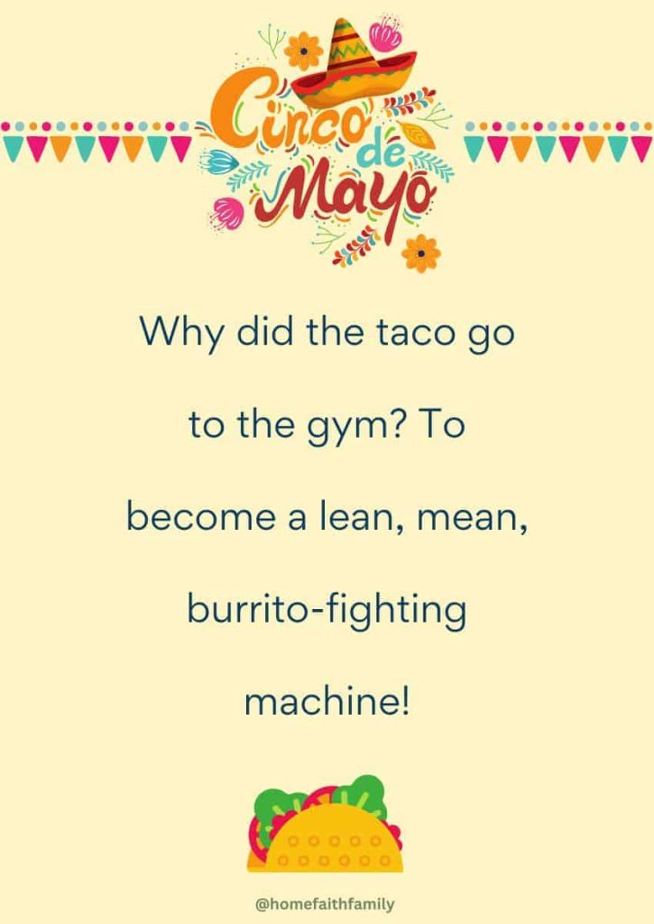 cinco de mayo jokes for kids taco and burrito jokes