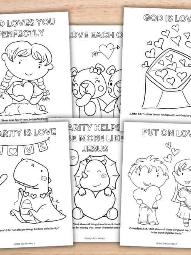 Christian Valentine’s Day Coloring Pages