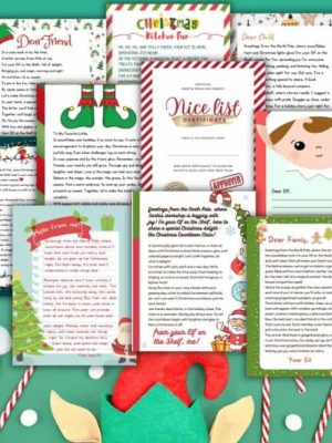 Download These Free Elf on the Shelf Printable Ideas - Home Faith Family