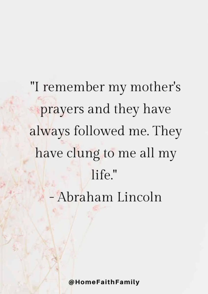 deceased mothers day quotes from daughter Abraham Lincoln