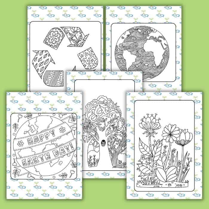 Earth Day coloring pages.