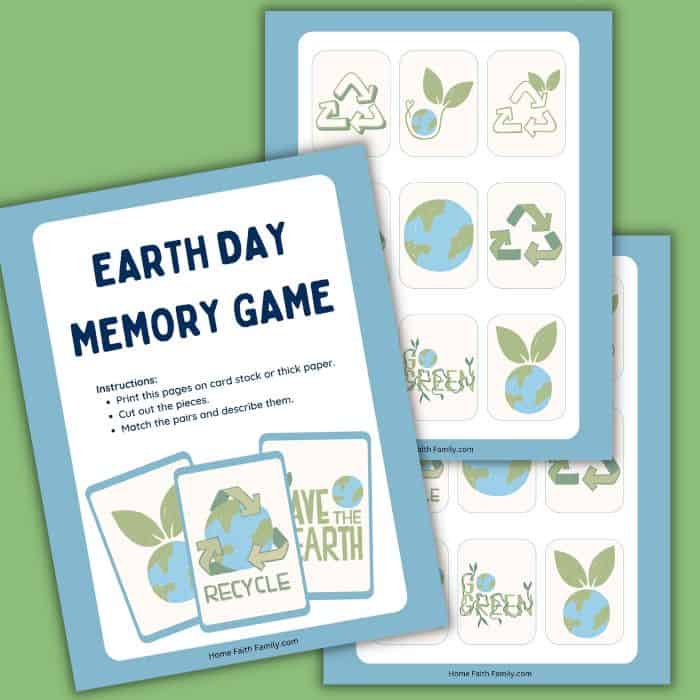 Earth Day memory game.