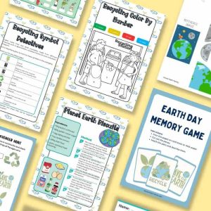 Earth Day preschool printables.