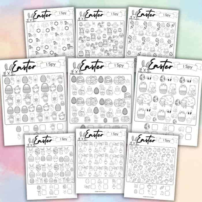 easter i spy printable