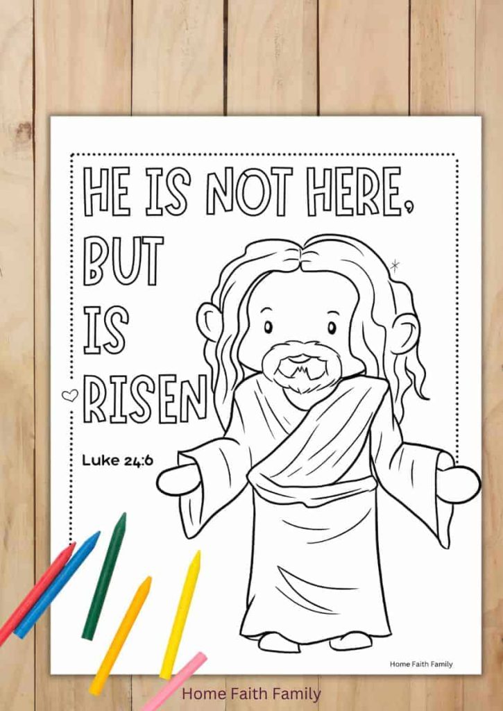 easter story printable for sunday school free