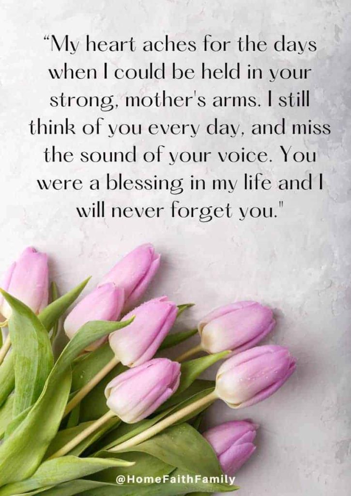 emotional mothers day in heaven messages