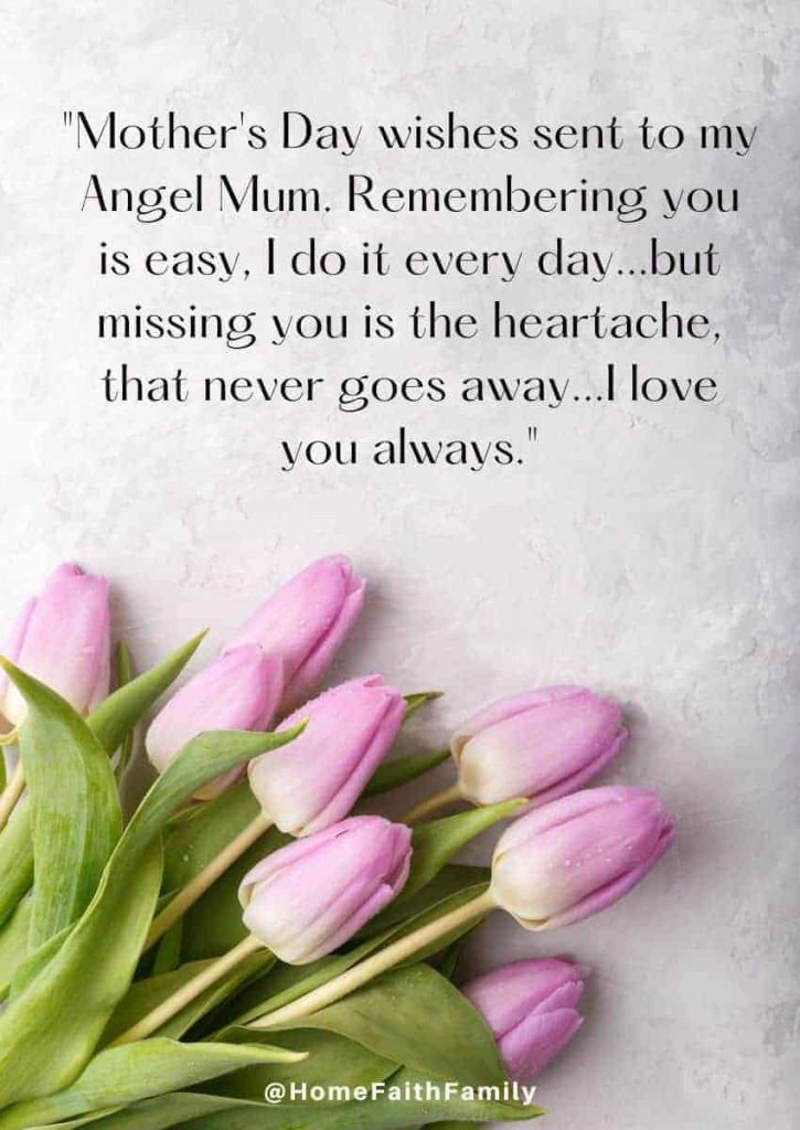 emotional mothers day in heaven quotes