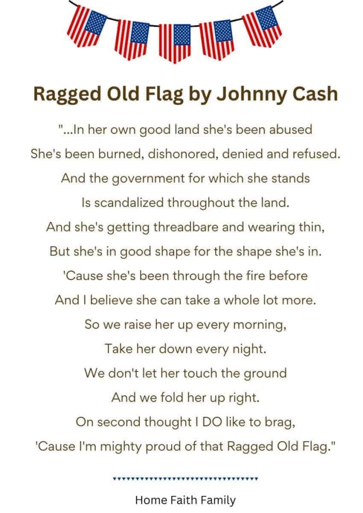flag day poems ragged old flag