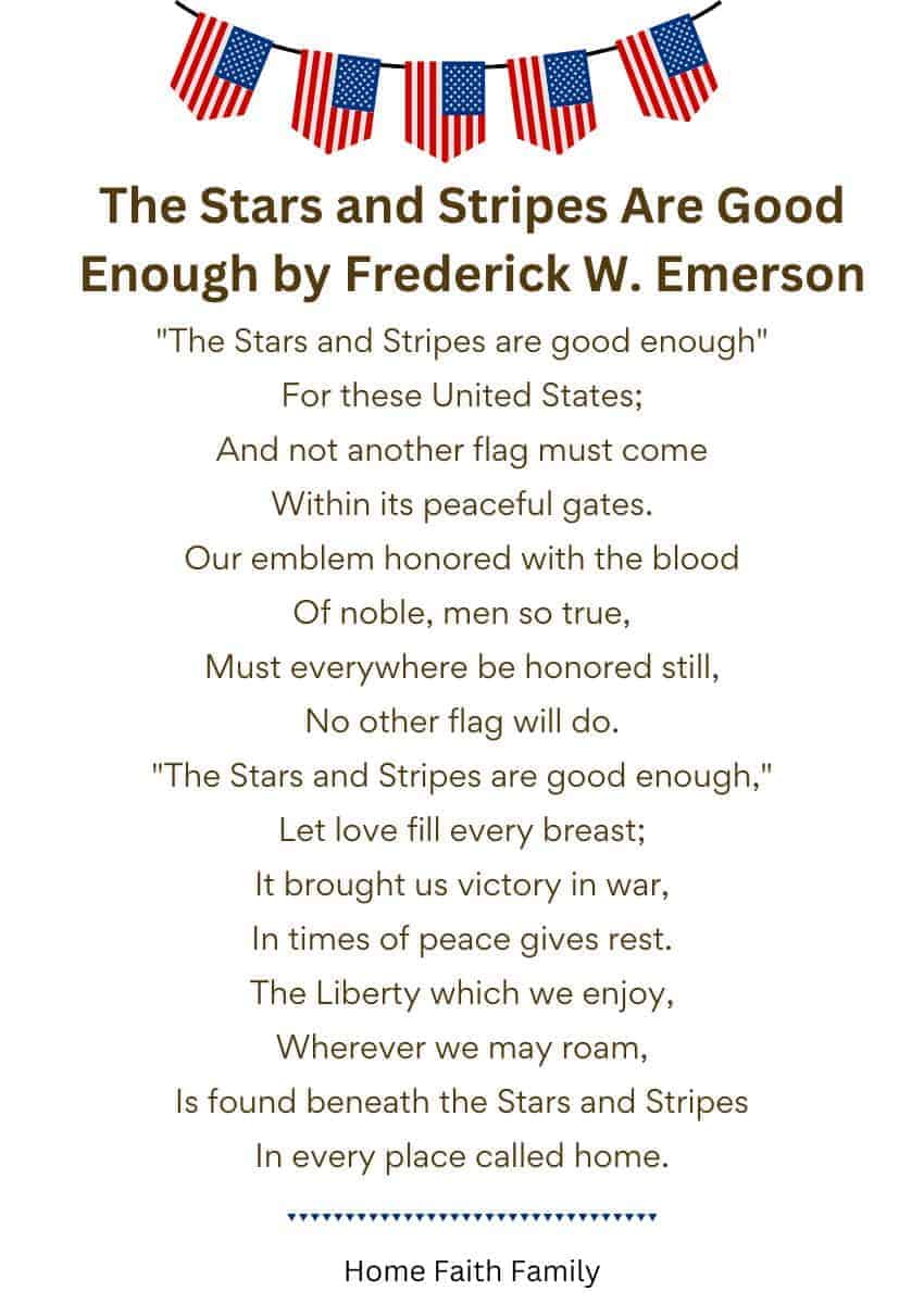 15 Perfect Flag Day Poems For American Kids Home Faith Family
