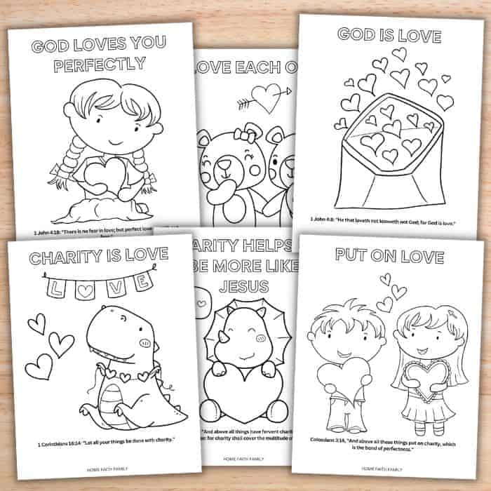 free Christian valentines coloring pages