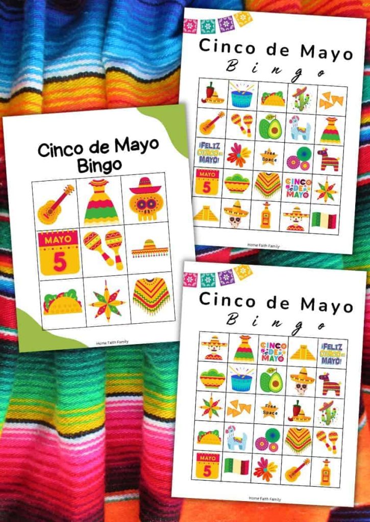 free cinco de mayo bingo game cards