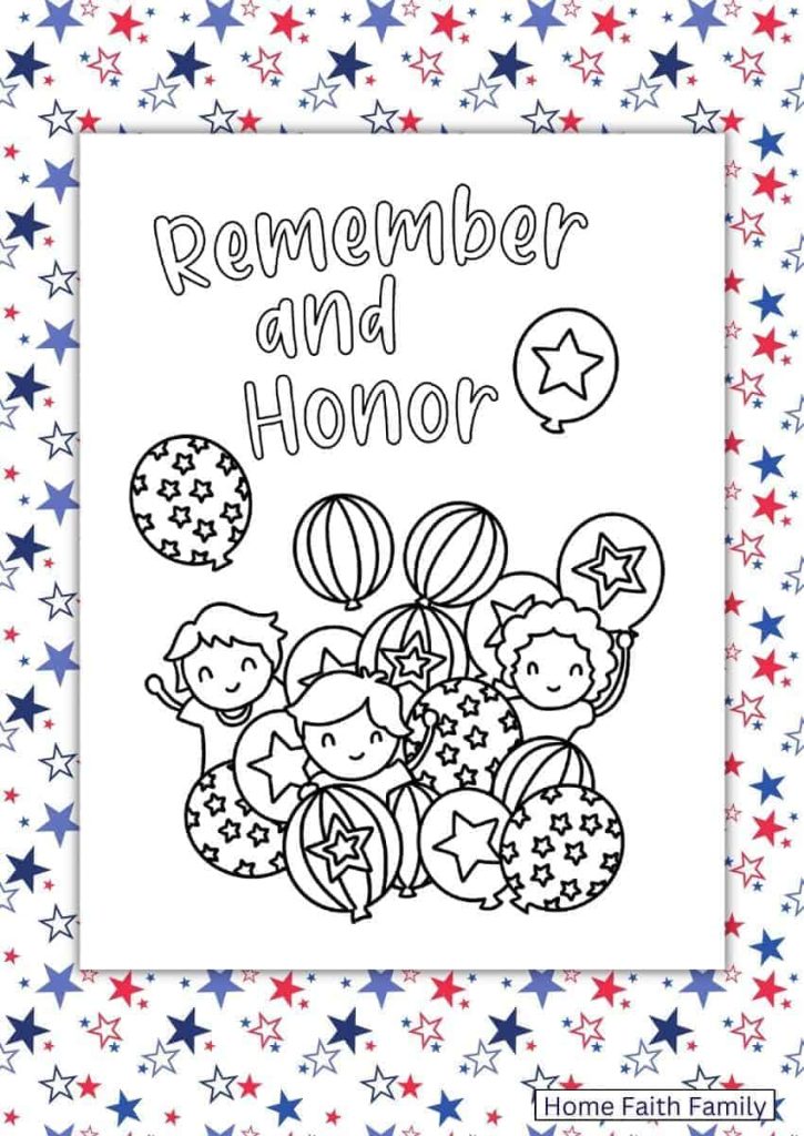 free memorial day coloring pages for kids