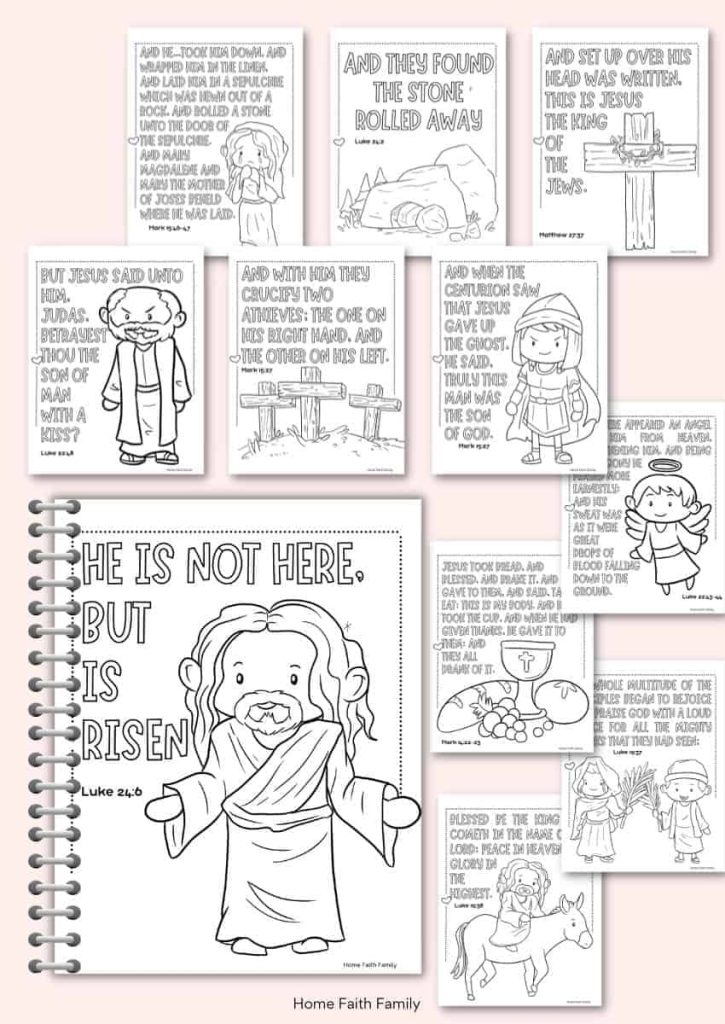 Free Easter Story Printable For Sunday School Kids {10-Pages} - Home ...