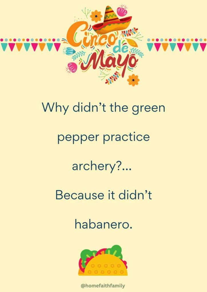 funny spanish jokes and puns for cinco de mayo kids green pepper