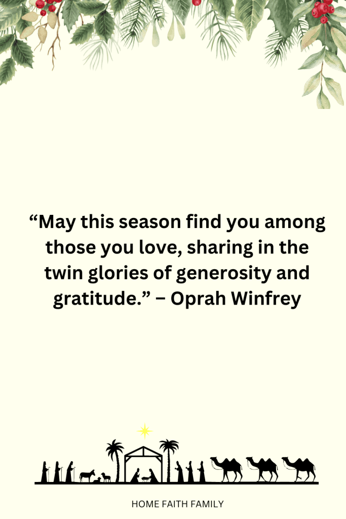 generosity and gratitude oprah winfrey quote