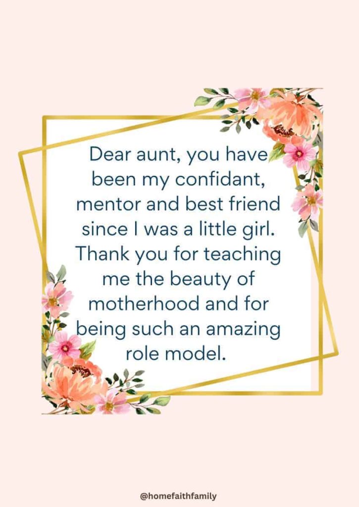 happy mother's day aunt quotes
