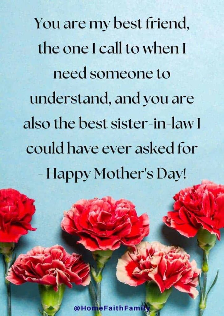 happy mothers day quotes for sister in law