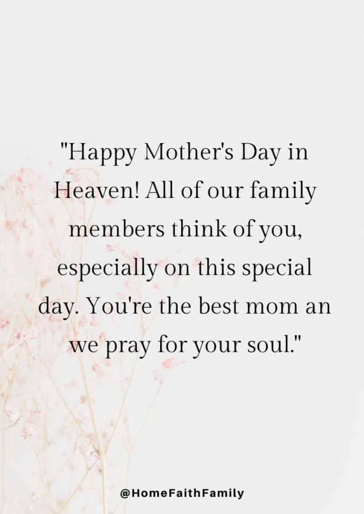 happy mothers day wishes for bereaved family