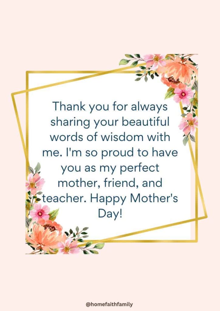 happy mother's day wishes mom and friend