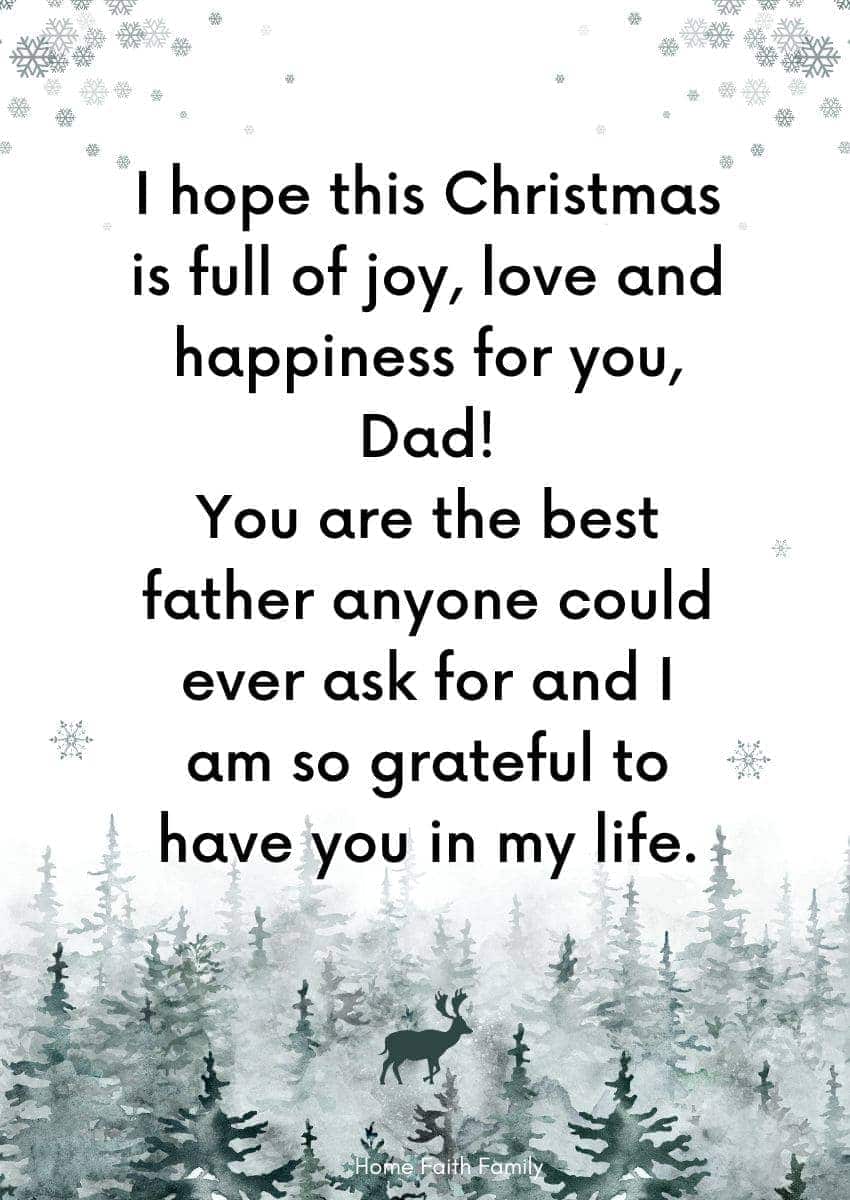 102 Best Merry Christmas Quotes For Dads He Will Love - Home Faith Family