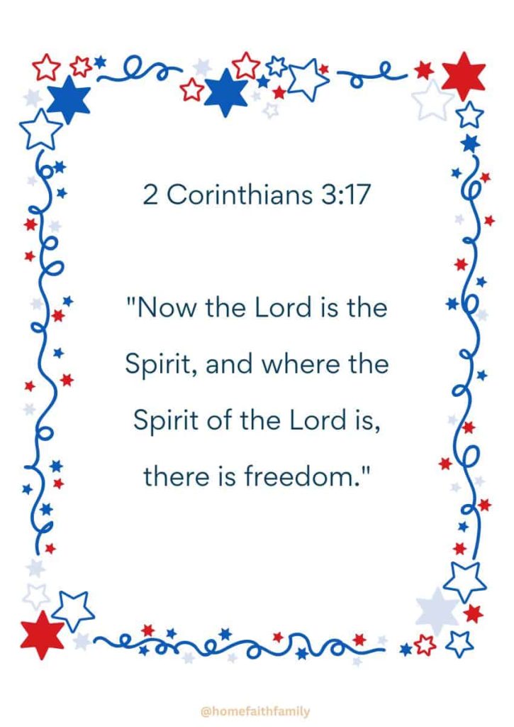 independence day 4th of July Bible verses 2nd Corinthians