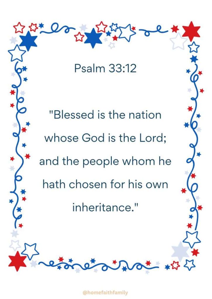 independence day 4th of July Bible verses Psalm