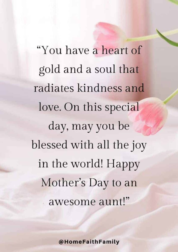 inspirational mothers day messages for aunt