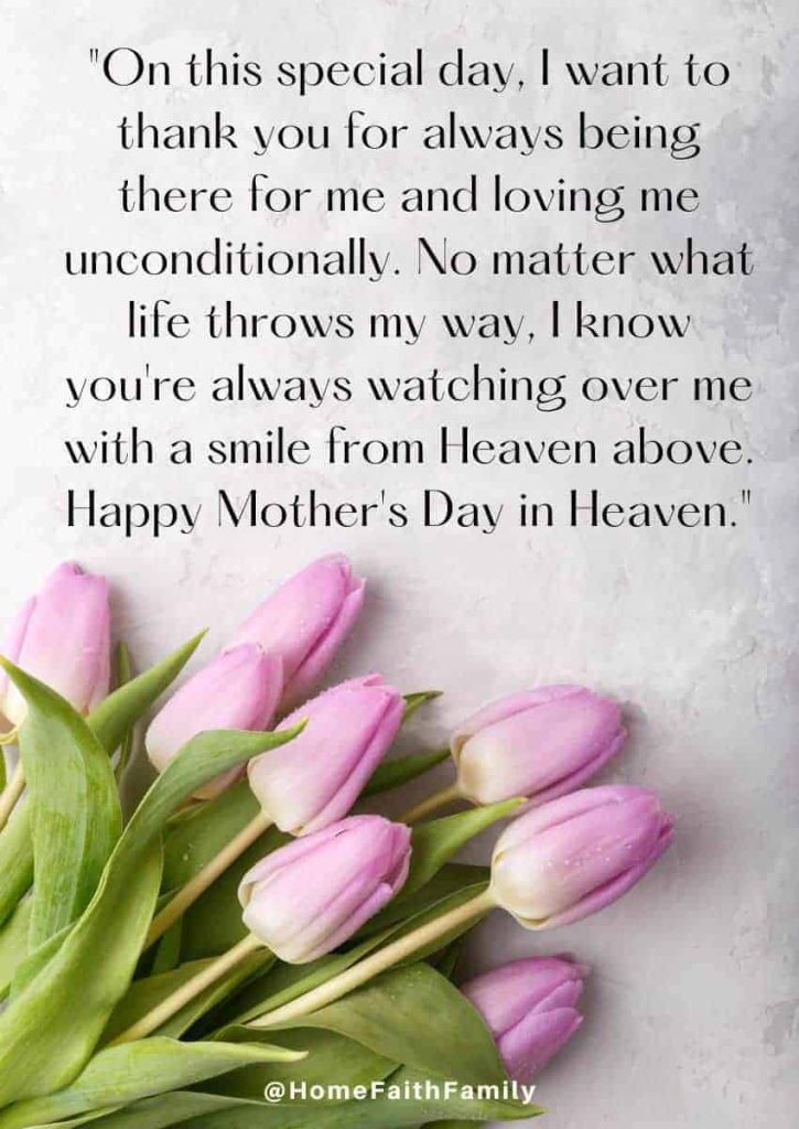 inspiring mothers day in heaven messages