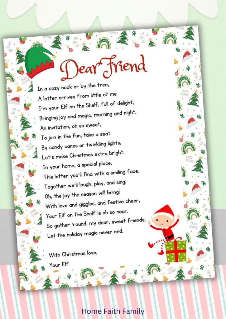 invitation christmas day fun printable arrival letter