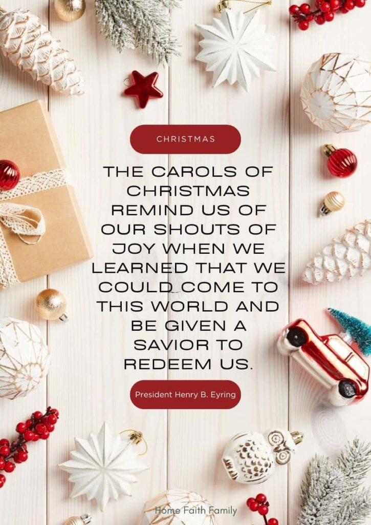 lds christmas quotes printable december