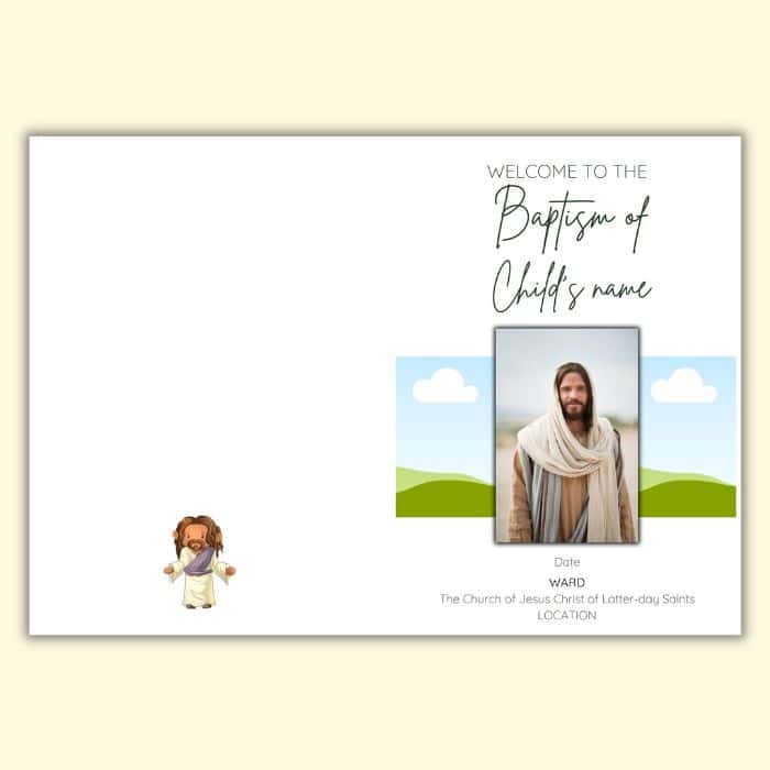 LDS Baptism Cover.