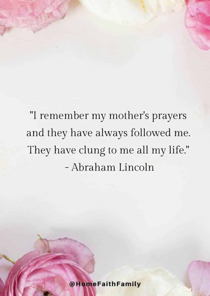 lds mothers day quotes Abraham Lincoln