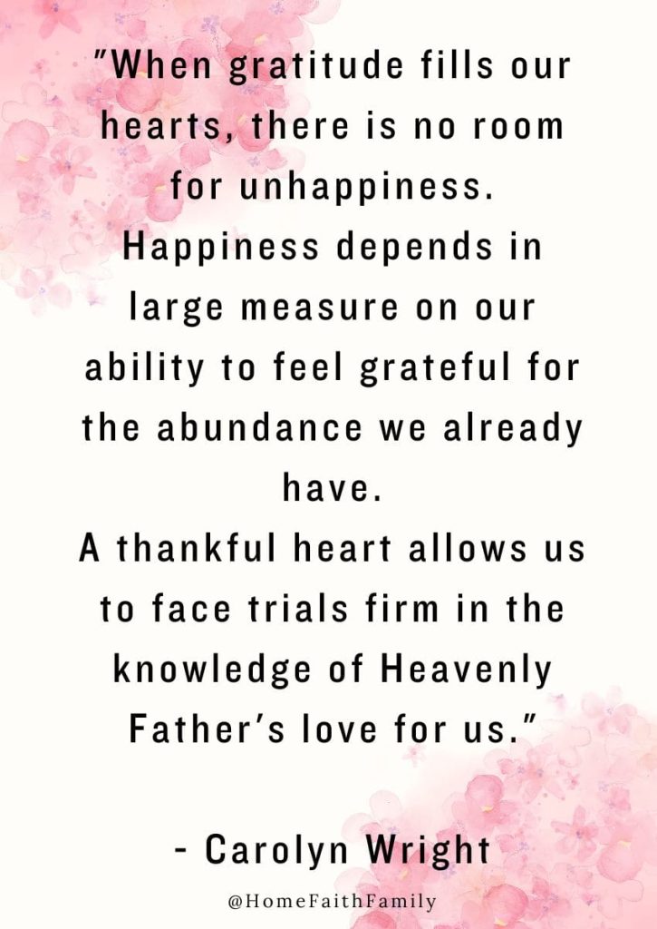 lds thanksgiving quotes carolyn wright