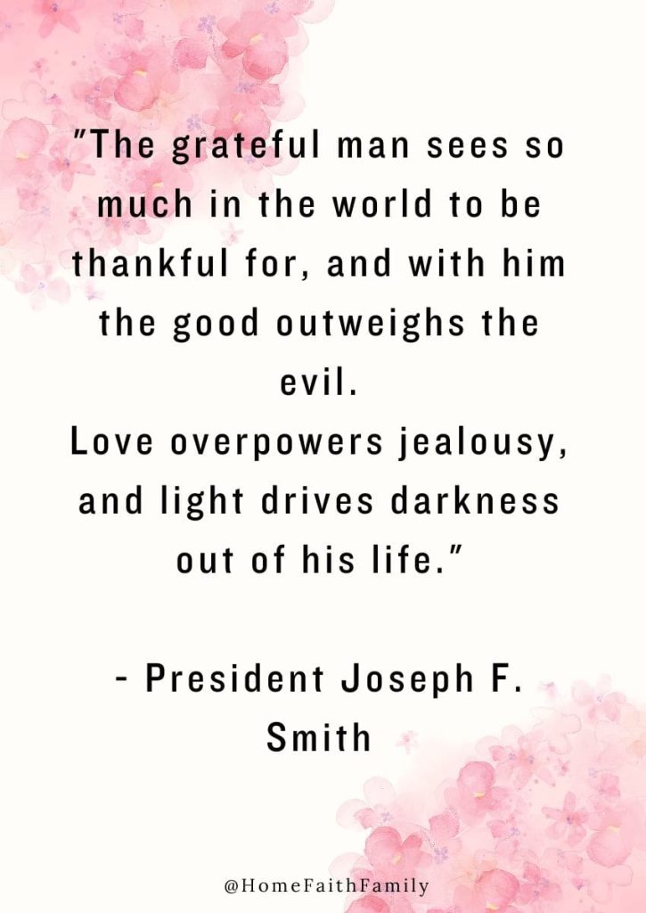lds thanksgiving quotes joseph f smith