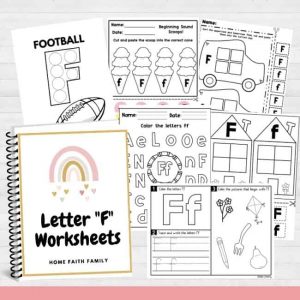 Free printable letter f activity sheets for preschool.