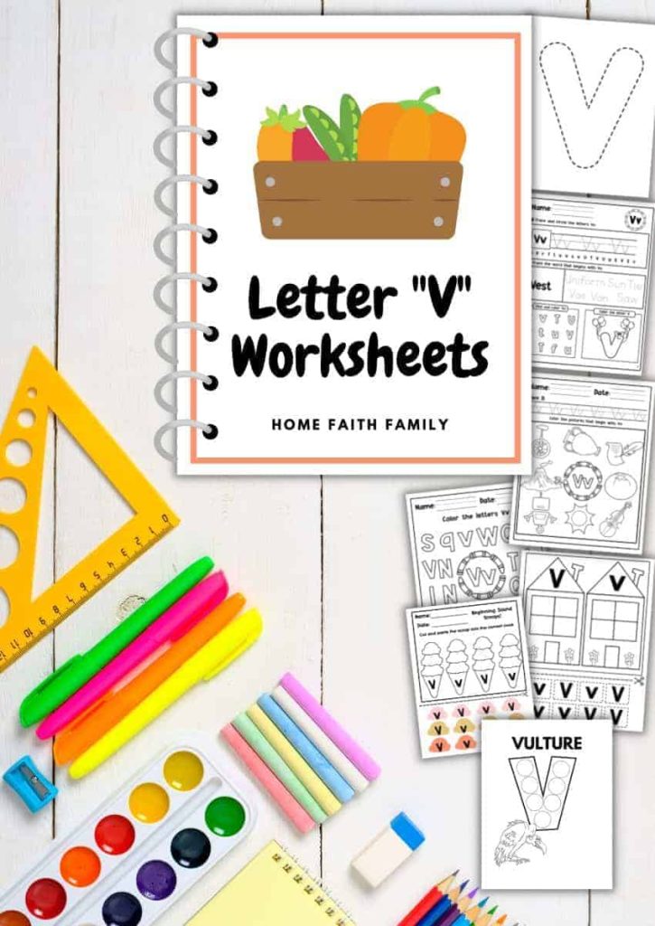 letter v worksheets for preschool