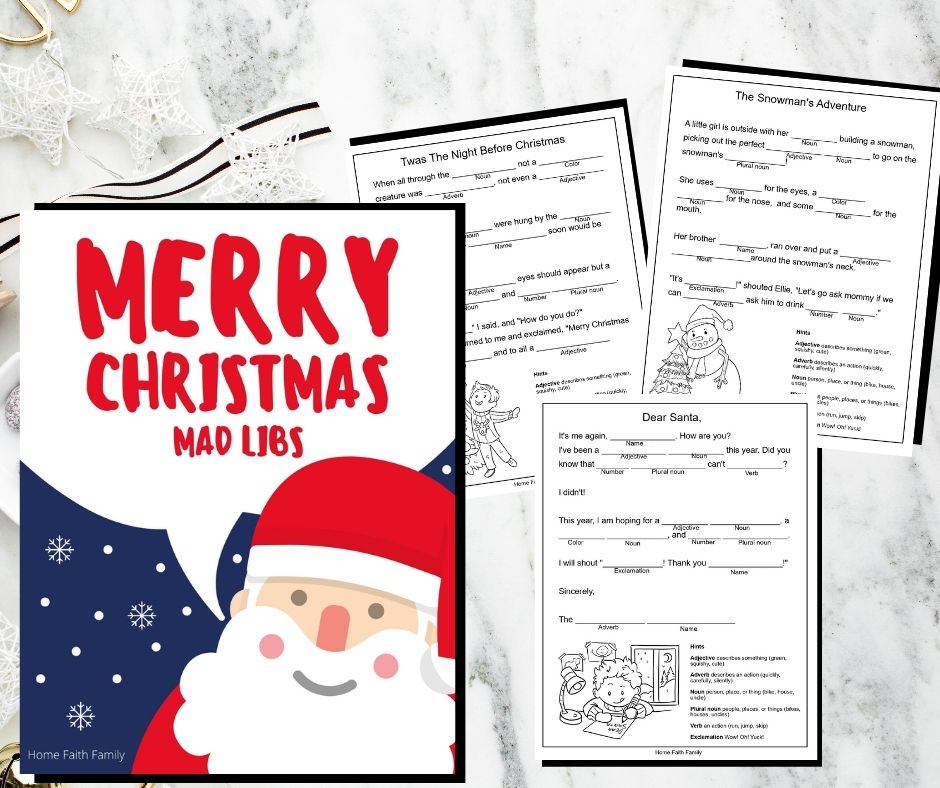 Free Christmas Mad Libs Printables Printable Templates Free