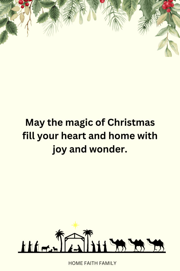 magic of merry christmas message