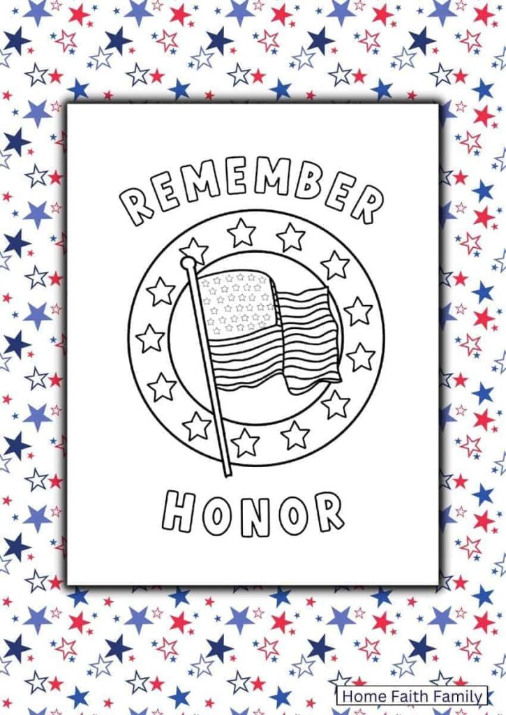 memorial day coloring pages for kids