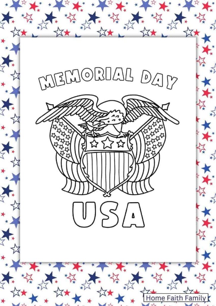 memorial day coloring pages for toddlers freebie