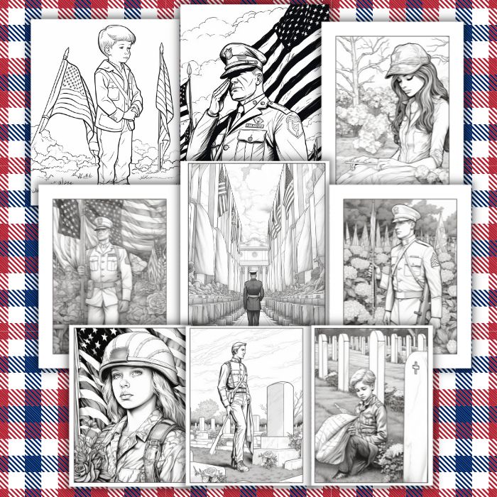 memorial day coloring sheets printable