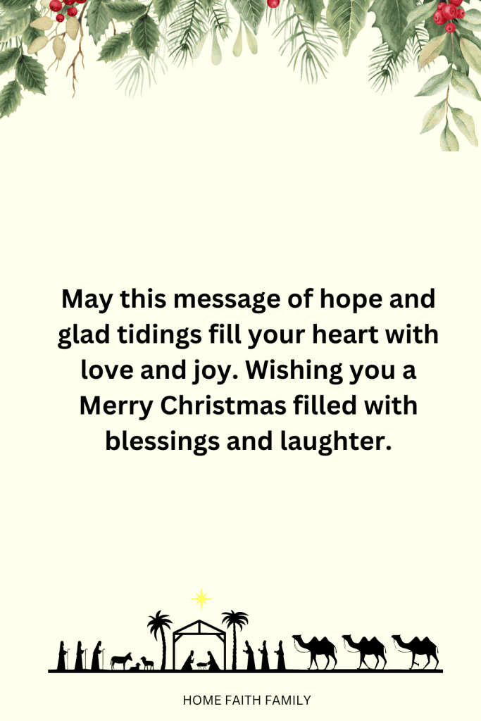 merry christmas message inspriational